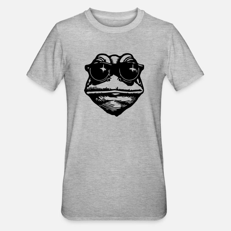 Frog Toad - Unisex Polycotton T-Shirt - heather grey