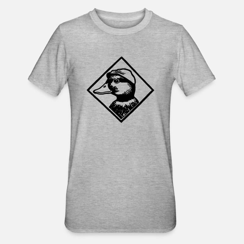 Duck Ducks - Unisex Polycotton T-Shirt - heather grey
