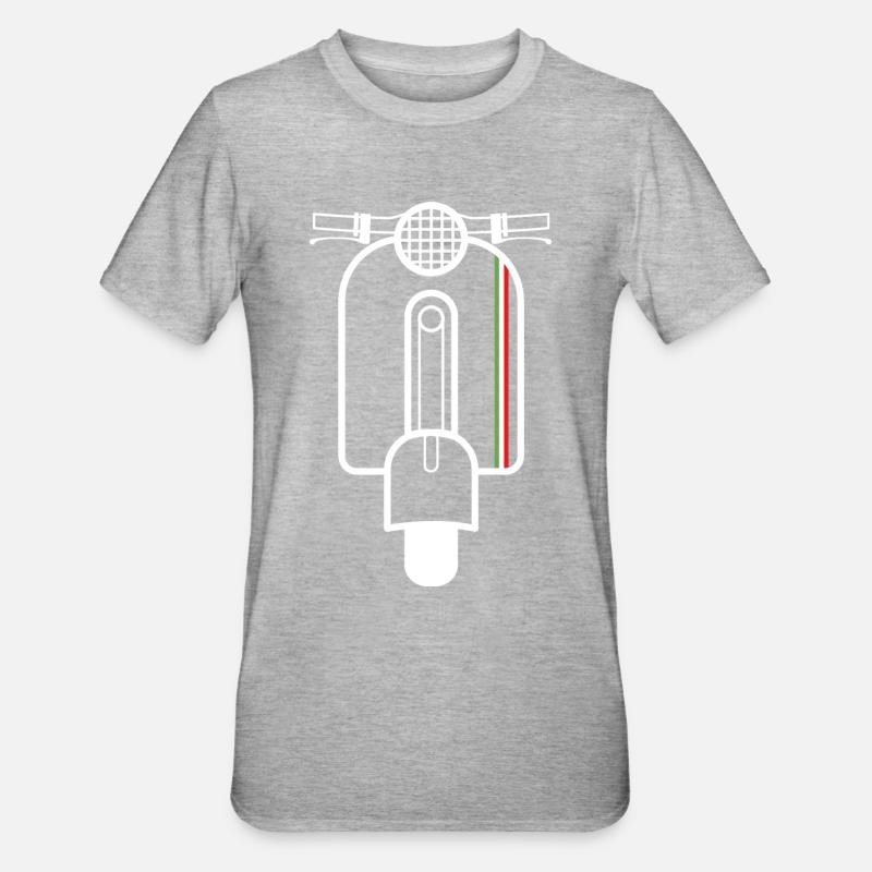 Roller Italie - T-shirt polycoton Unisexe - gris chiné