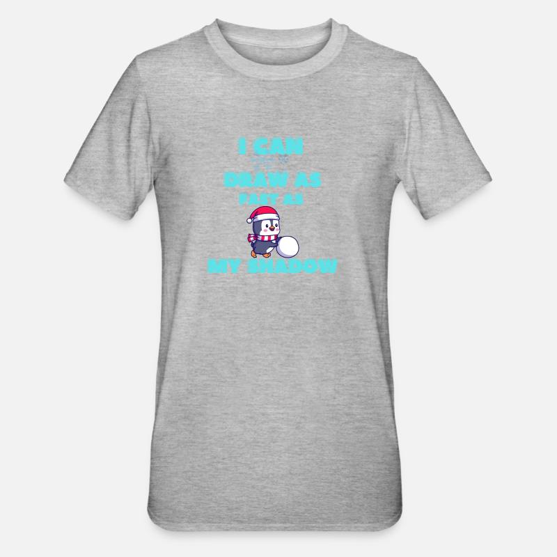 Bataille de boules de neige - T-shirt polycoton Unisexe - gris chiné