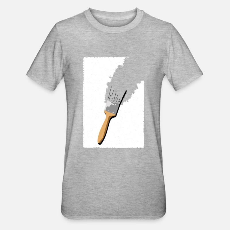 brossé - T-shirt polycoton Unisexe - gris chiné