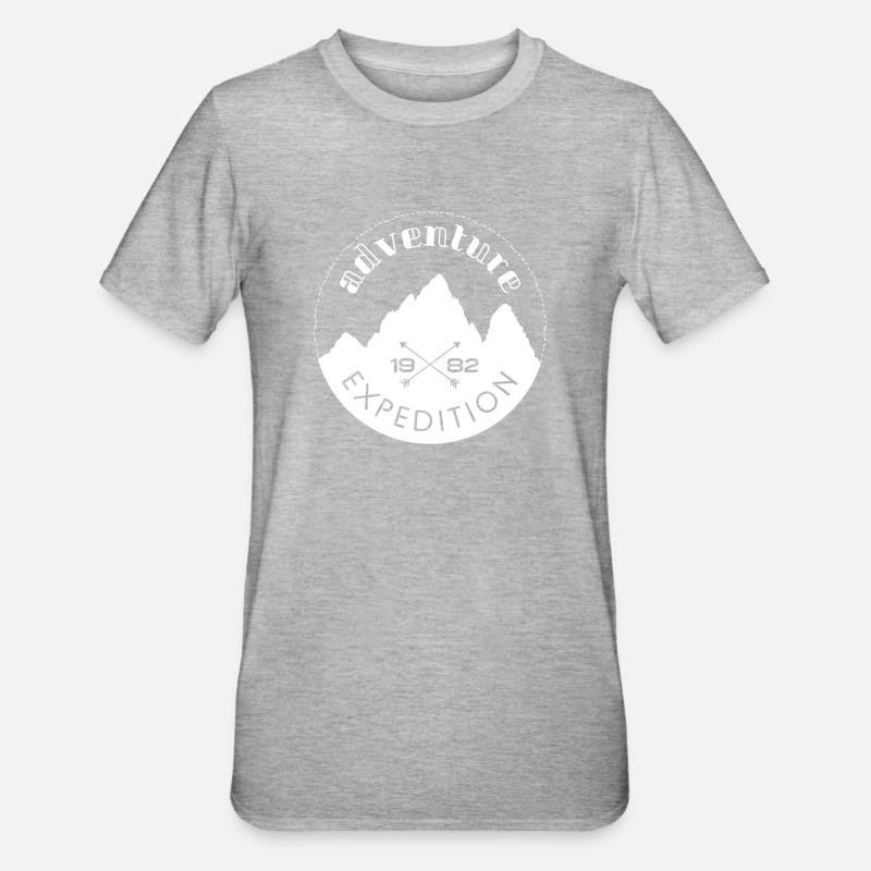 Adventure expedition - blanc - T-shirt polycoton Unisexe - gris chiné