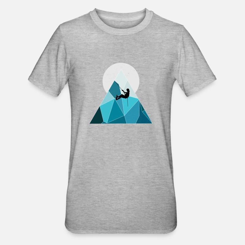 Montée - T-shirt polycoton Unisexe - gris chiné