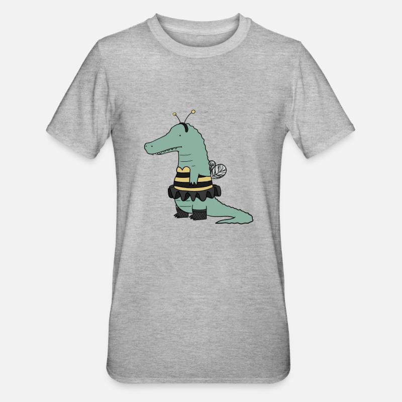 Costume de bourdon crocodile - T-shirt polycoton Unisexe - gris chiné