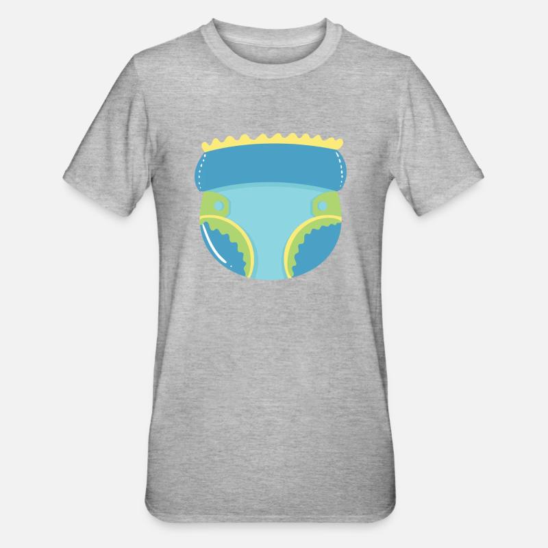 Couche - T-shirt polycoton Unisexe - gris chiné