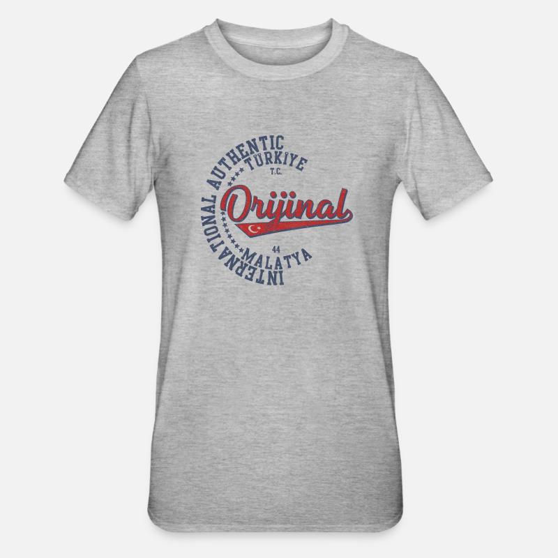 Malatya - T-shirt polycoton Unisexe - gris chiné