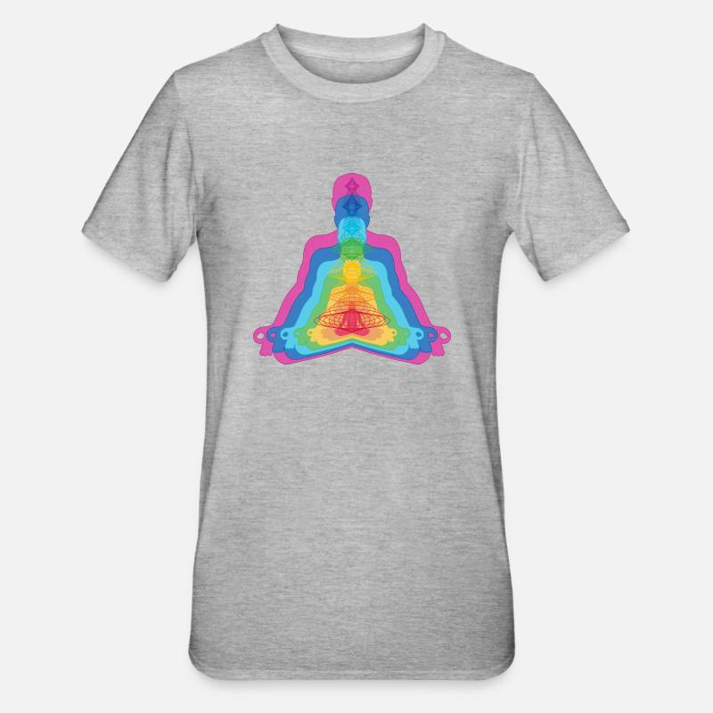 SEPT COUCHES - T-shirt polycoton Unisexe - gris chiné
