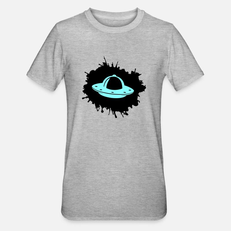 Blobs d’OVNI - T-shirt polycoton Unisexe - gris chiné