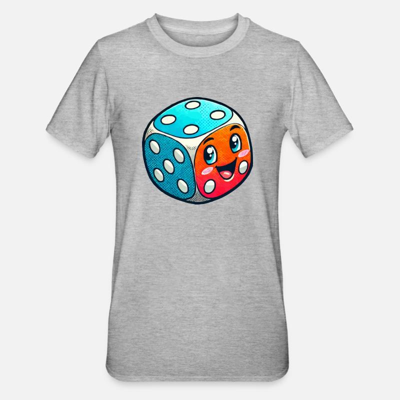 Bande dessinée Cube - T-shirt polycoton Unisexe - gris chiné
