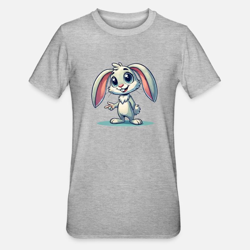 Bande dessinée Bunny - T-shirt polycoton Unisexe - gris chiné