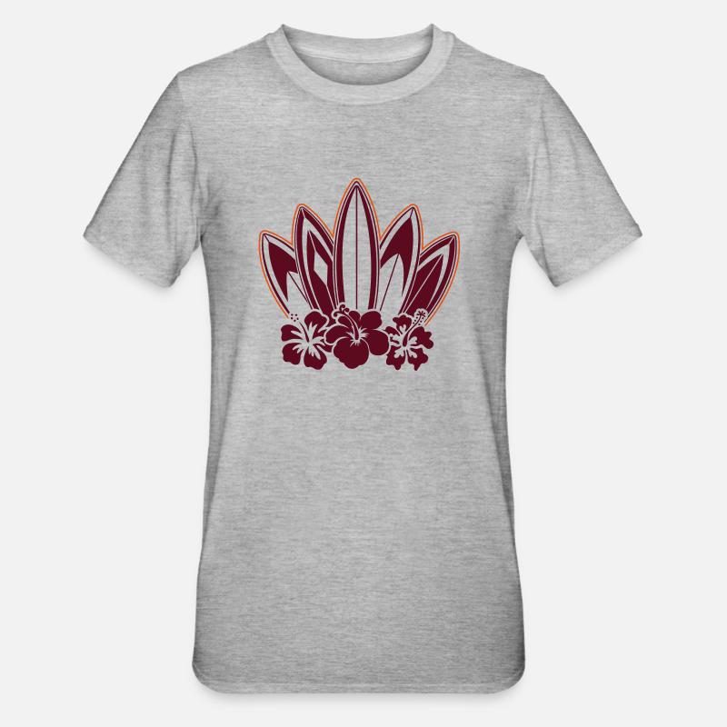 Planches de surf - T-shirt polycoton Unisexe - gris chiné