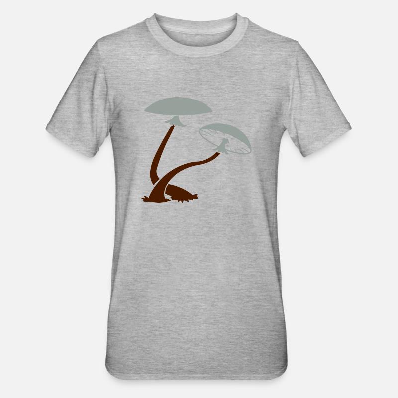 pilze_02 - T-shirt polycoton Unisexe - gris chiné