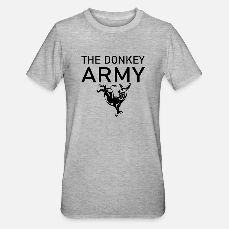 Esel d’âne - T-shirt polycoton Unisexe - gris chiné