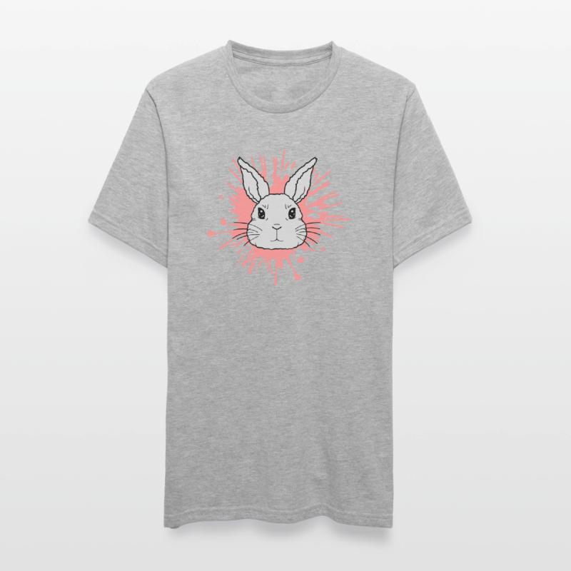 Éclaboussures de couleur gouttes lapin éclaboussures T-shirt polycoton Unisexe