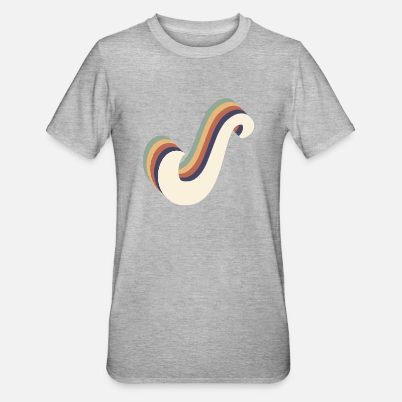 lettre s - T-shirt polycoton Unisexe - gris chiné
