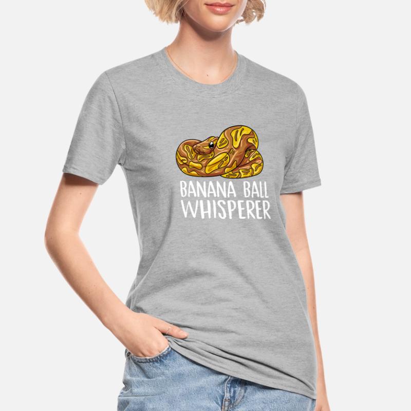 Conception de boule de banane pour un python T-shirt polycoton Unisexe