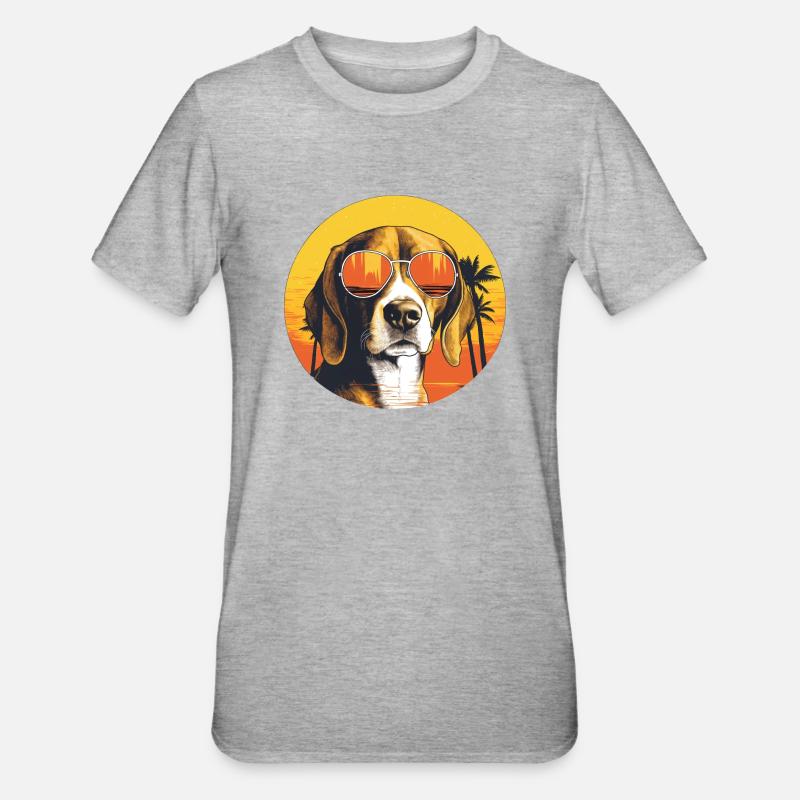 Beagle 2 - T-shirt polycoton Unisexe - gris chiné