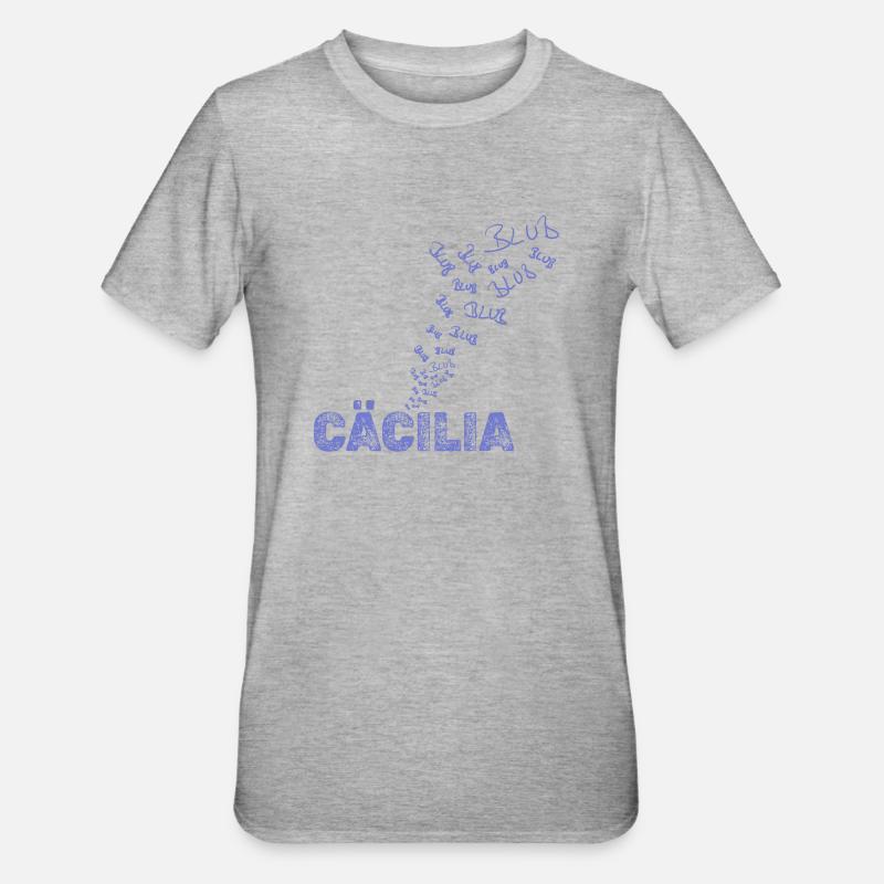 Cadeau pour Cecilia - T-shirt polycoton Unisexe - gris chiné