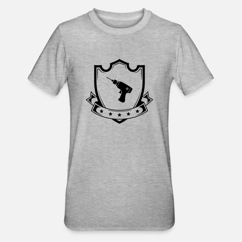 Armoiries de Drill - T-shirt polycoton Unisexe - gris chiné