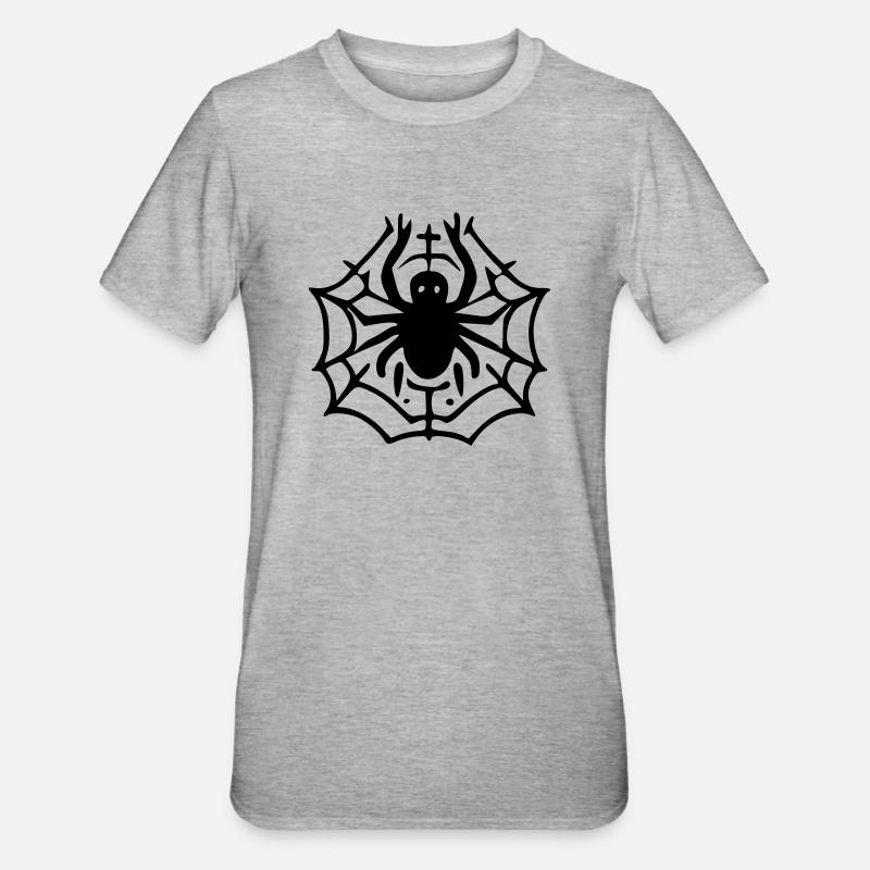 Cobweb - Unisex Polycotton T-Shirt - heather grey