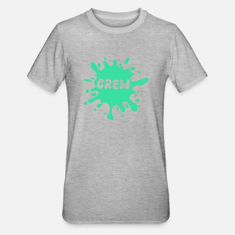 Blobs d’équipage - T-shirt polycoton Unisexe - gris chiné