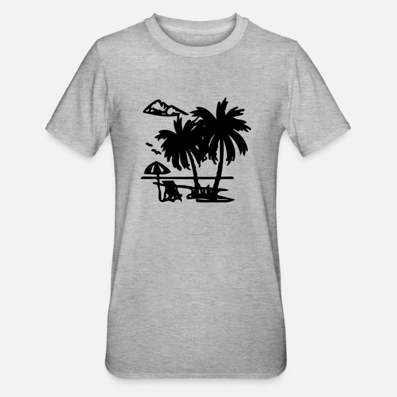 le sud - T-shirt polycoton Unisexe - gris chiné