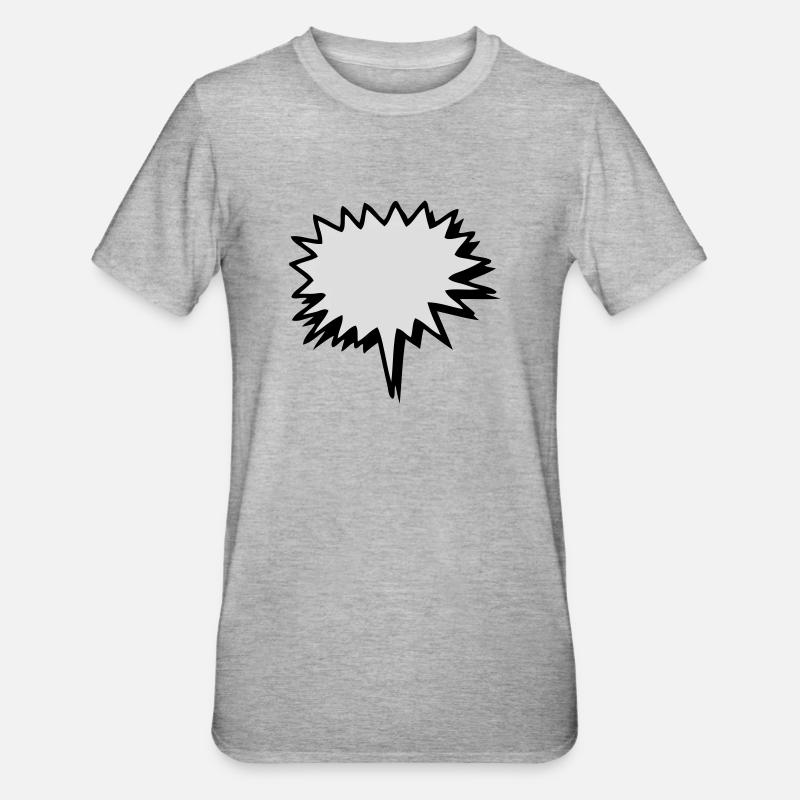 Schild - Unisex Polycotton T-Shirt - Grau meliert