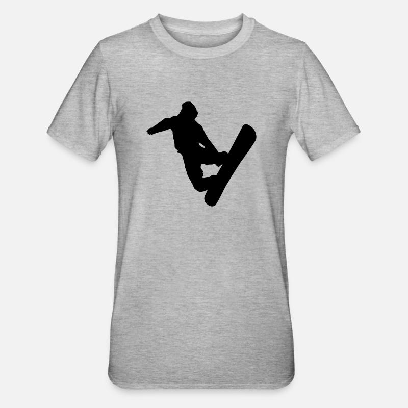 snowboard - T-shirt polycoton Unisexe - gris chiné