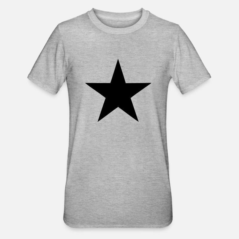 étoile - T-shirt polycoton Unisexe - gris chiné
