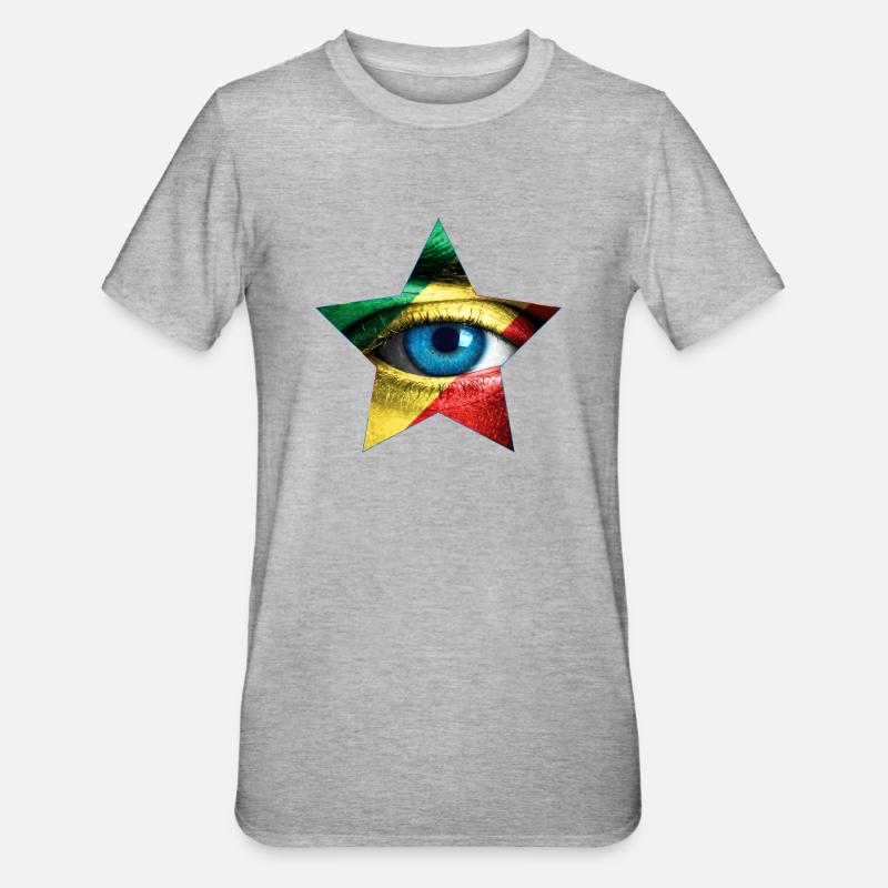 Œil de Zahir - T-shirt polycoton Unisexe - gris chiné