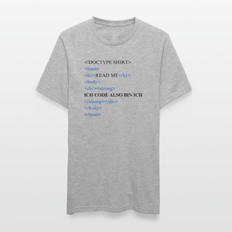 Ich code also bin ich Unisex Polycotton T-Shirt