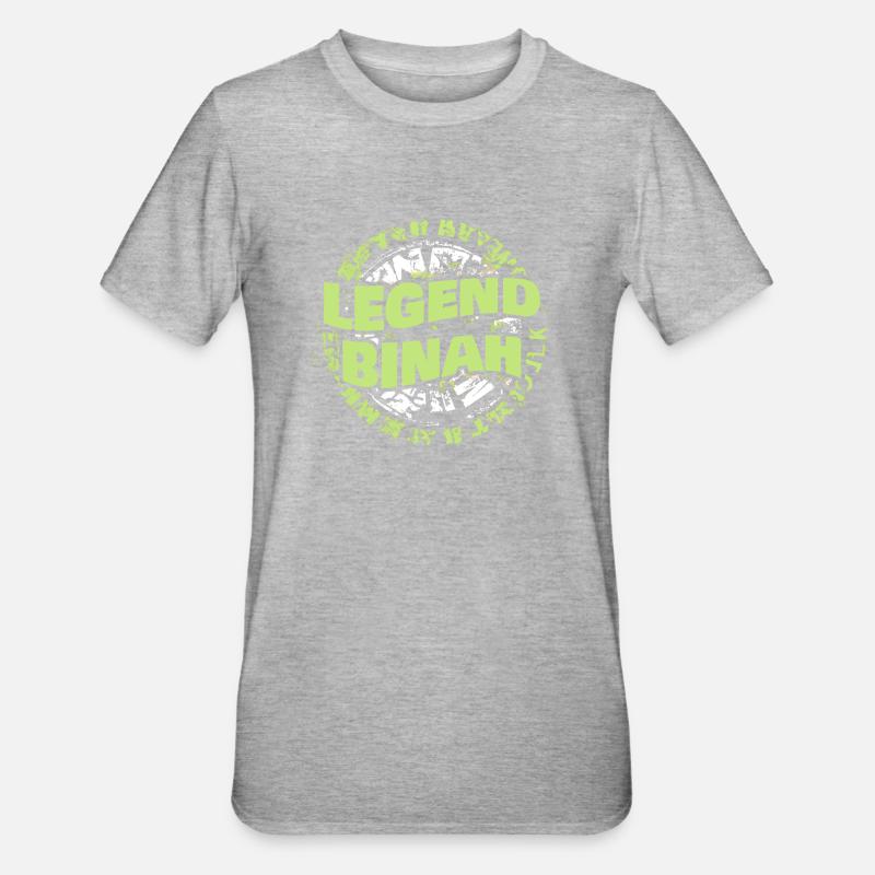 Ms. Binah - Unisex Polycotton T-Shirt - heather grey