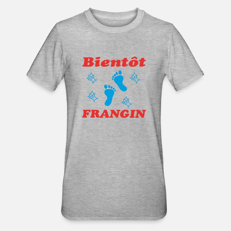 BALD BRUDER - Unisex Polycotton T-Shirt - Grau meliert