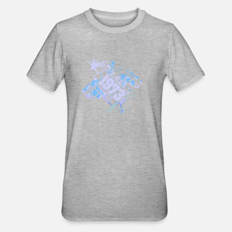 Nerd 1973 - T-shirt polycoton Unisexe - gris chiné