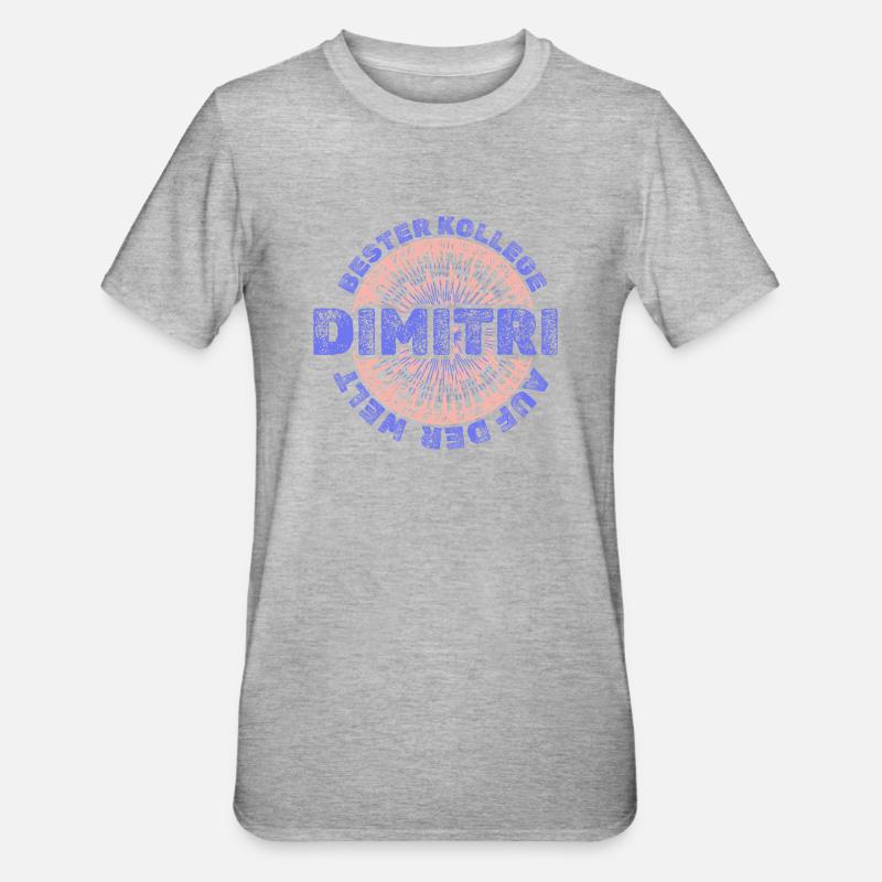 First name Dimitri - Unisex Polycotton T-Shirt - heather grey