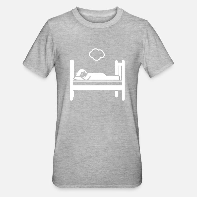 Lit de couchage - T-shirt polycoton Unisexe - gris chiné