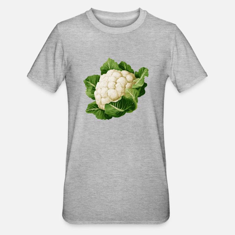 Cavolfiore - Maglietta unisex, mix cotone e poliestere - grigio melange