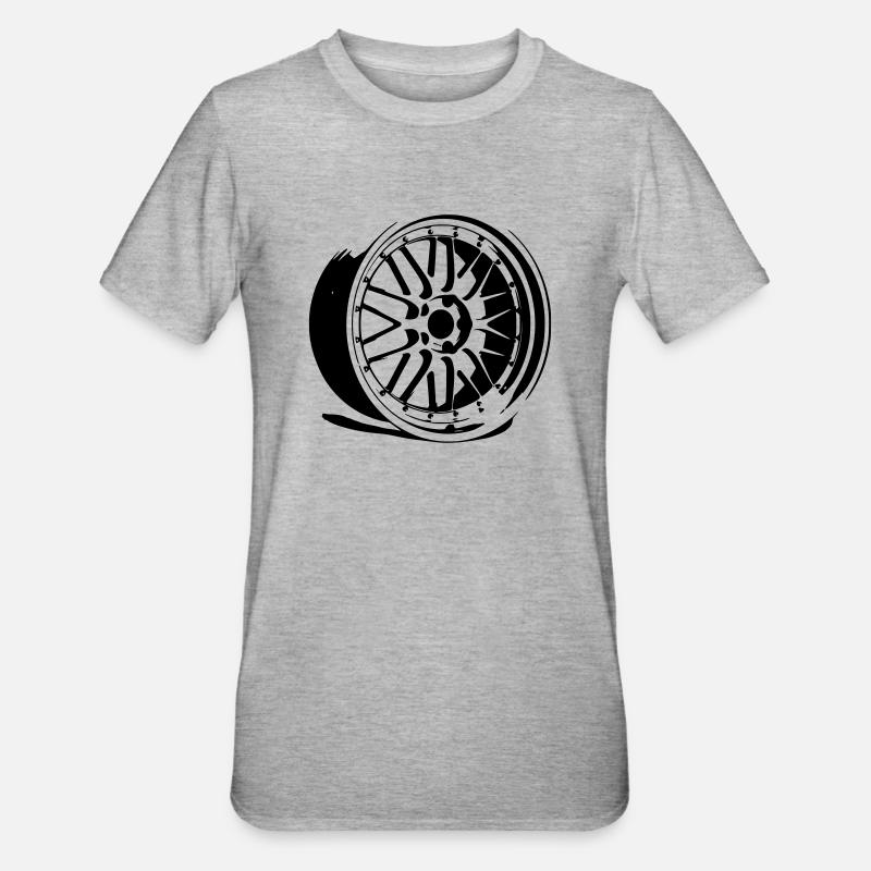 Felge1 - Unisex Polycotton T-Shirt - Grau meliert