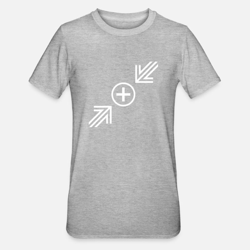 flèche - T-shirt polycoton Unisexe - gris chiné