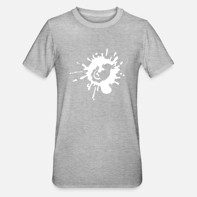 Axolotl - T-shirt polycoton Unisexe - gris chiné