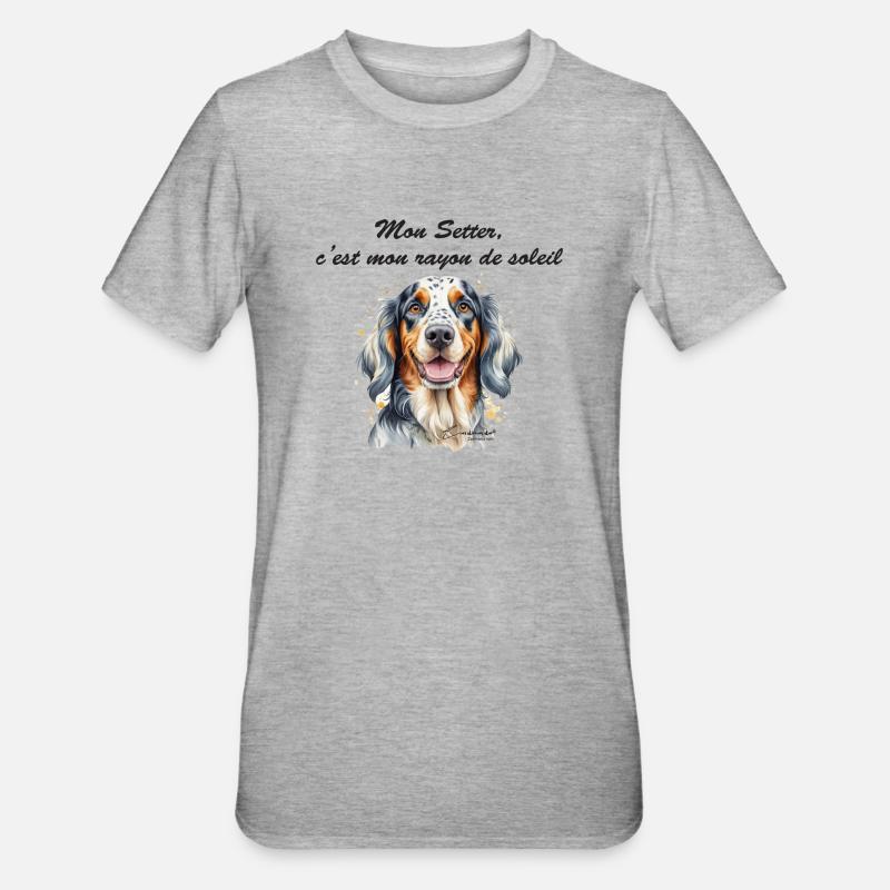 Setter rayon de soleil - T-shirt polycoton Unisexe - gris chiné