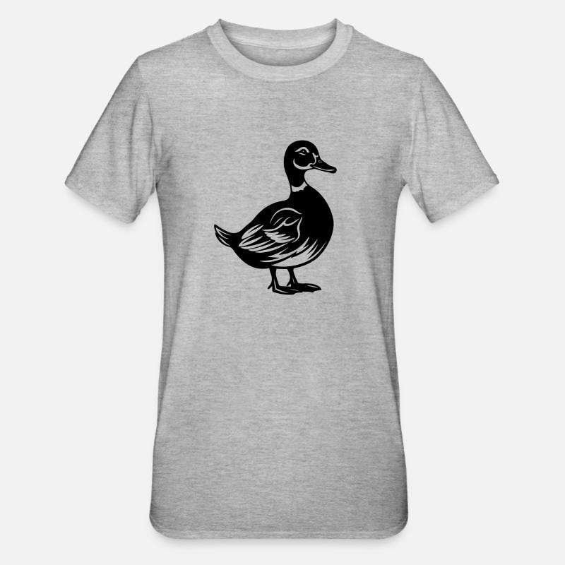 Duck Ducks - Unisex Polycotton T-Shirt - heather grey