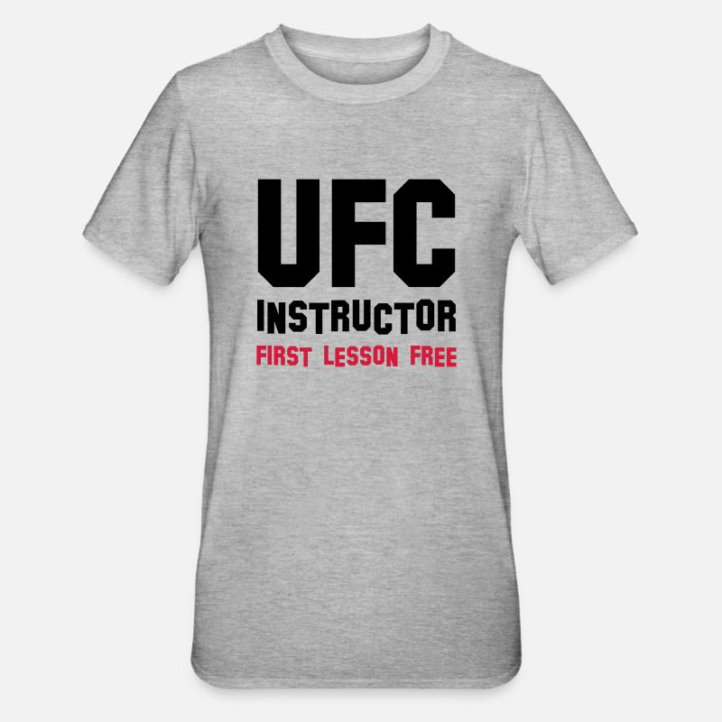 ufc instructor - Unisex Polycotton T-Shirt - heather grey