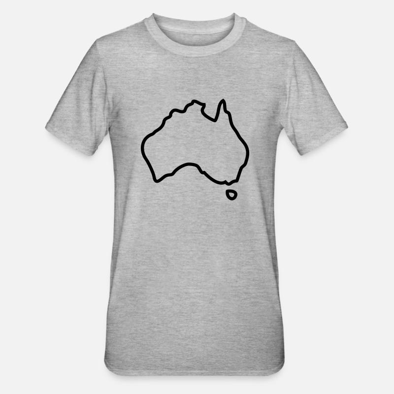 Australia logo - T-shirt polycoton Unisexe - gris chiné