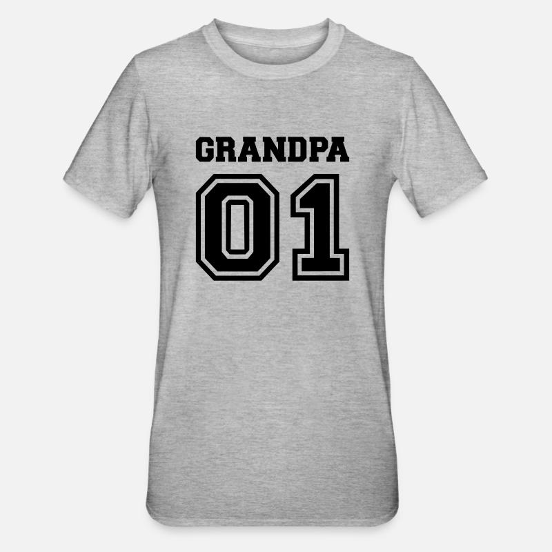 Papi - T-shirt polycoton Unisexe - gris chiné