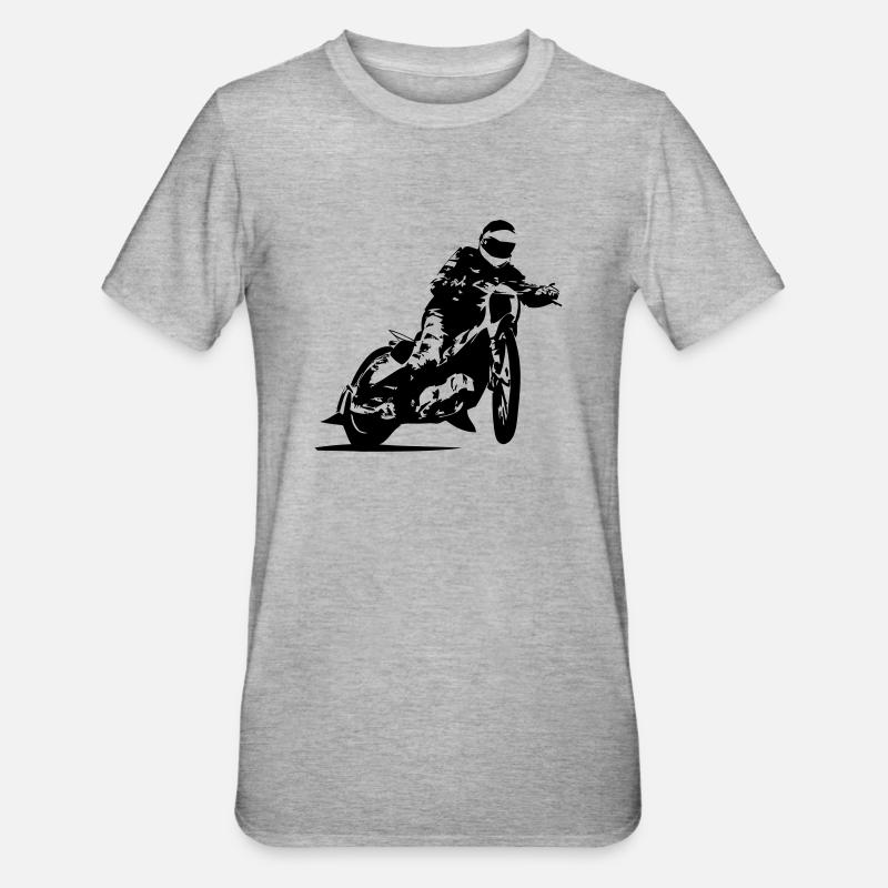 Speedway Racing - T-shirt polycoton Unisexe - gris chiné