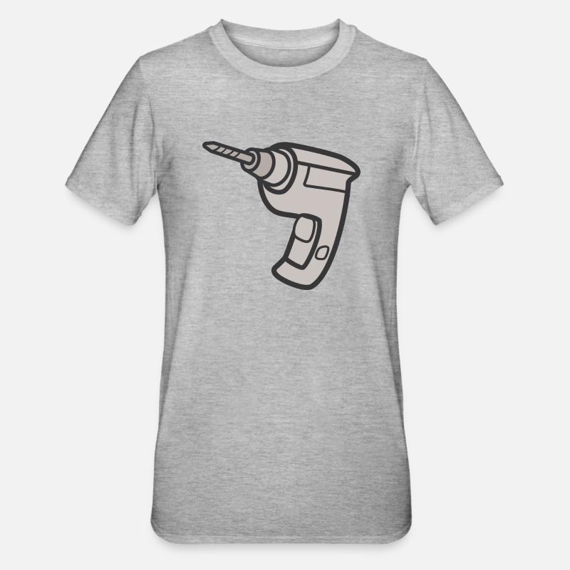 Perceuse - T-shirt polycoton Unisexe - gris chiné