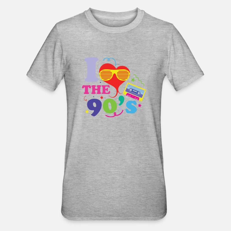 1990s Proverbs 90s Gift Idea - Unisex Polycotton T-Shirt - heather grey