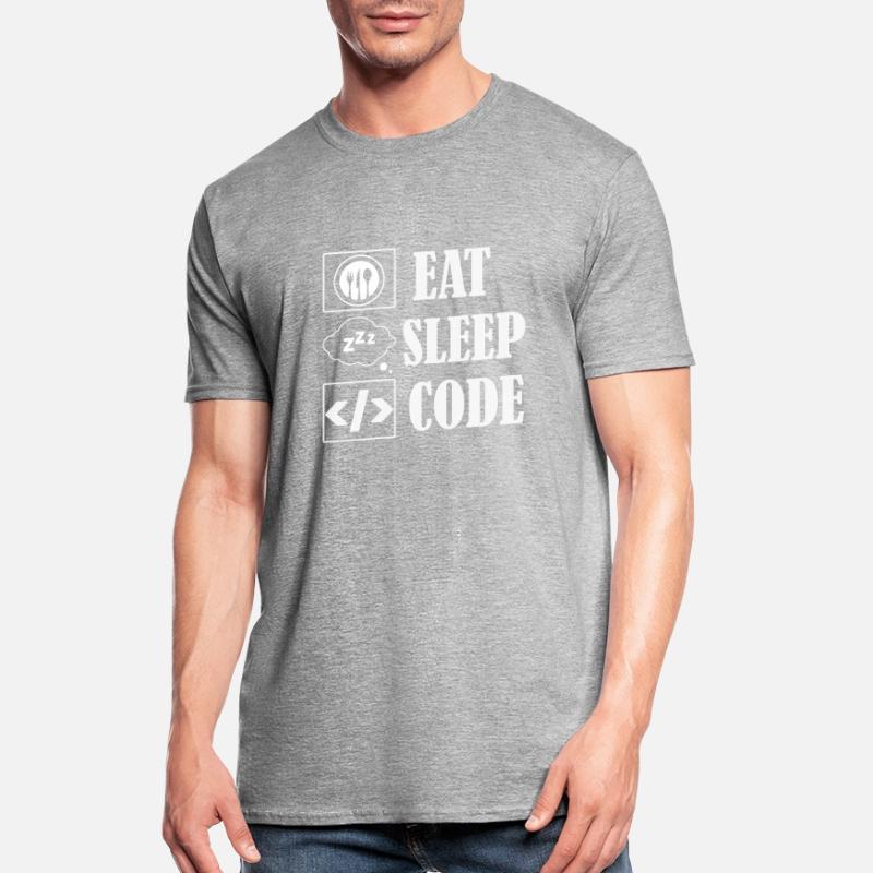 Eat Sleep Code Coding Software Unisex Polycotton T-Shirt
