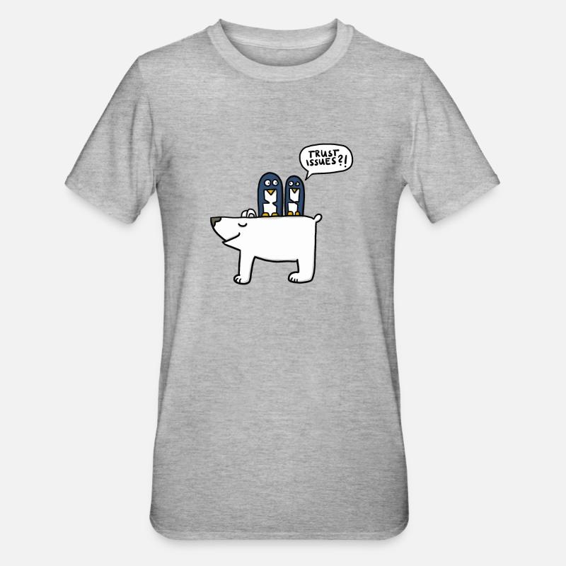 Trust issues - Unisex Polycotton T-Shirt - heather grey